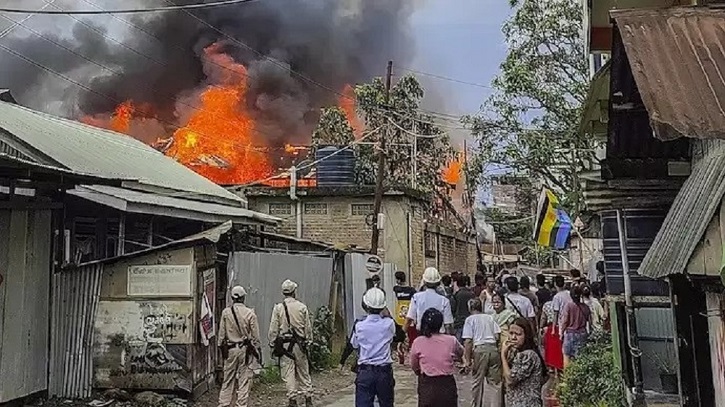 মণিপুরে বন্দুকযুদ্ধ-ড্রোন-রকেট হামলায় নিহত ৬